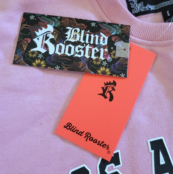 Blind😎 Rooster🐓 "Los Angeles California"🌴 Graphic Sweatshirt - NWT - Picture 6 of 15